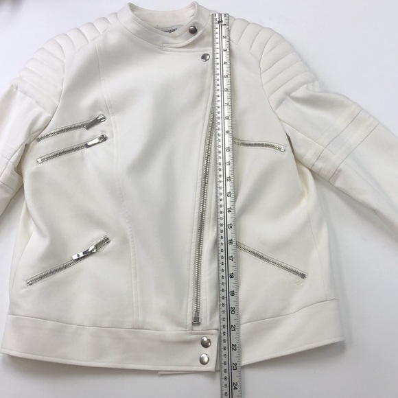 Elizabeth and James Quilted White Fabric Jacket NWT Small - Picture 11 of 13